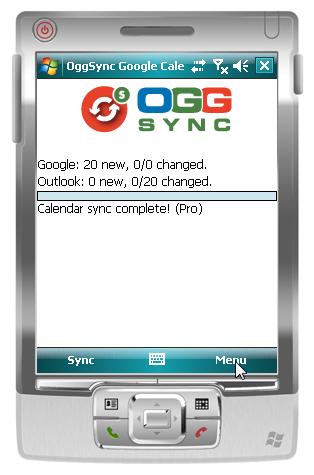 OggSync Windows Mobile to Google Direct Sync