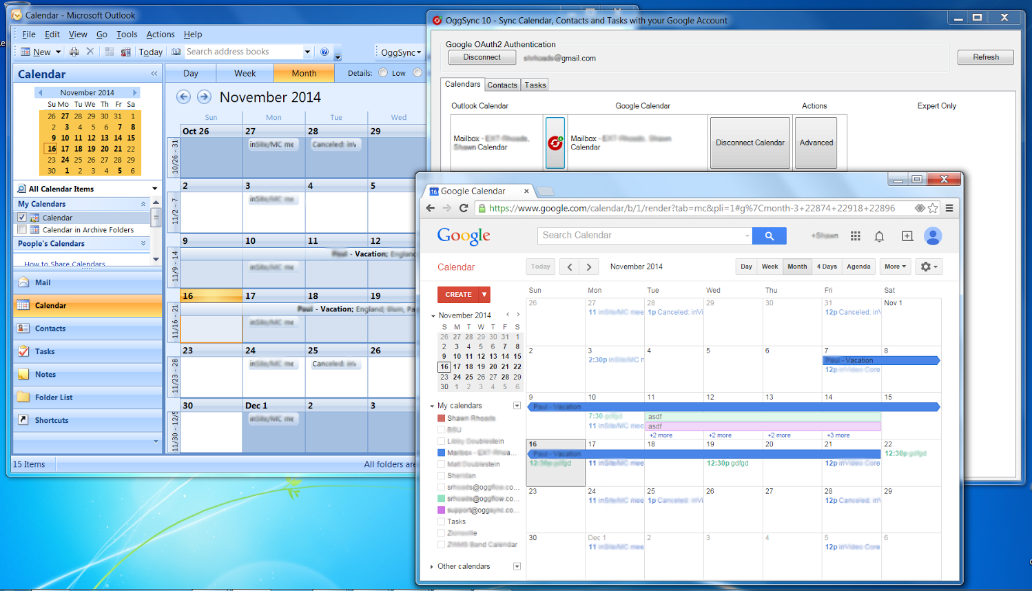 how to link calendars in mac microsoft outlook